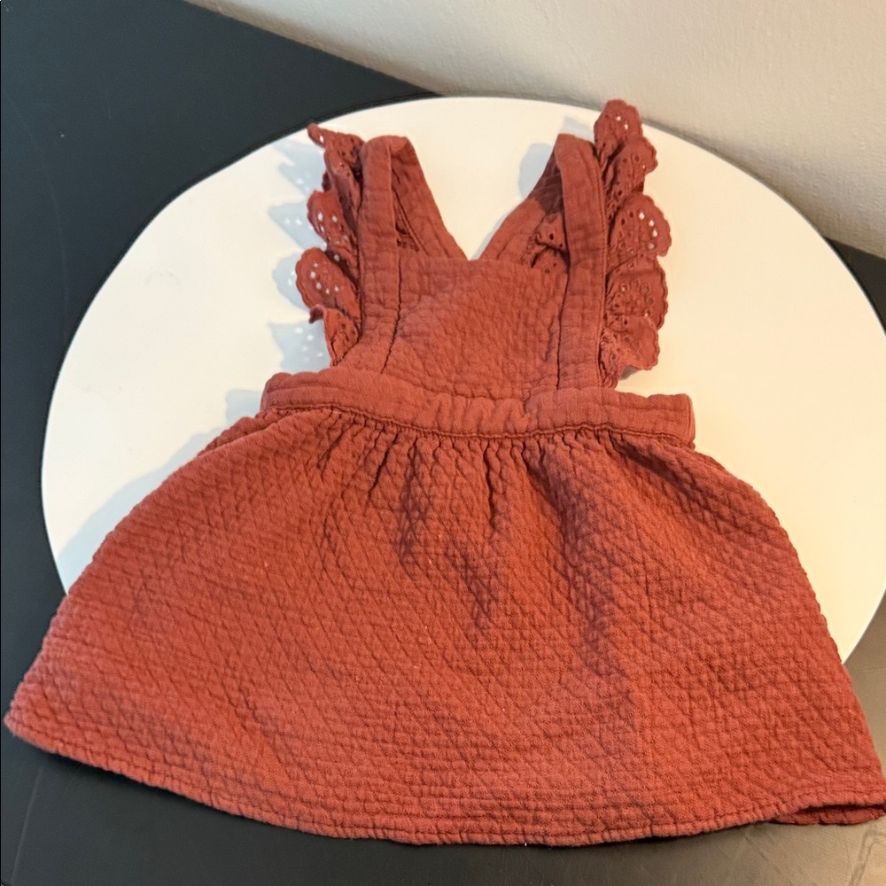 Zara Kids Dress in Warm Rust
